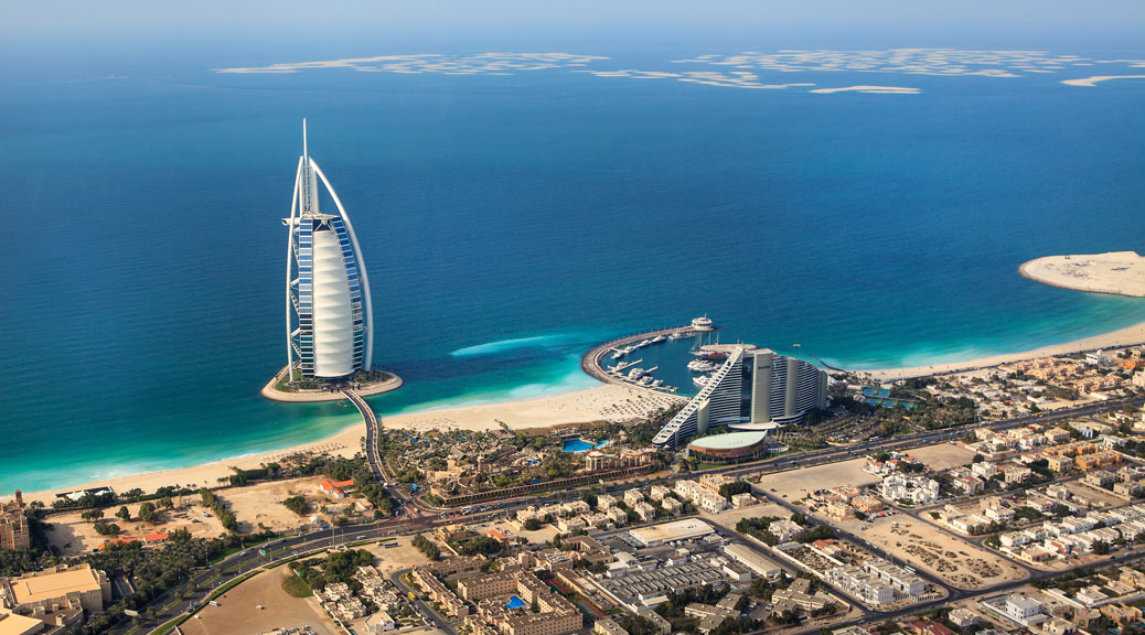 Aerial View of Burj Al Arab